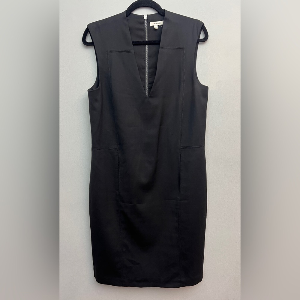 Helmut Lang Black Wool Dress, Size 6